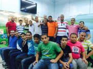 بالصور: شباب مؤسسة القلم والحركة الاسلامية يعودون مرضى مستشفى فولفسون